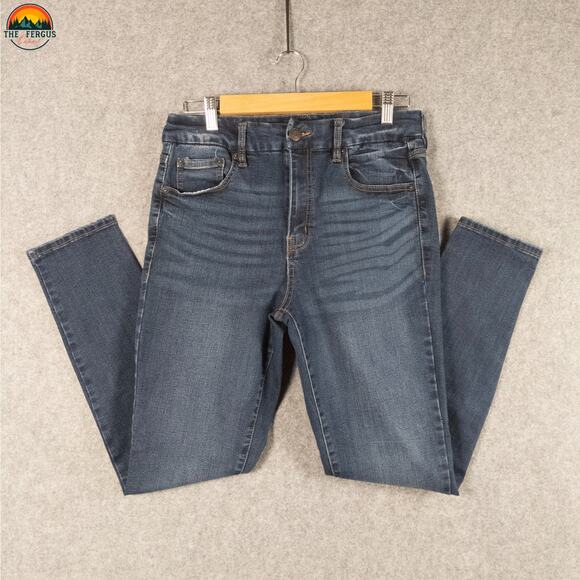 Aeropostale Curvy Jegging Denim Blue Cotton Blend Jeans High-Rise Women's Sz 12 - Picture 4 of 11